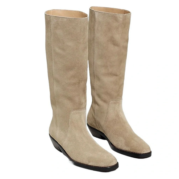 Madewell Shoes - Madewell The Antoine Suede Low Heel Tall Boot Size 5.5 NWT